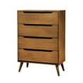 thumbnail image 4 of FOA Belkor 3-Piece Oak Solid Wood Bedroom Set - Queen + Nightstand + Chest, 4 of 10