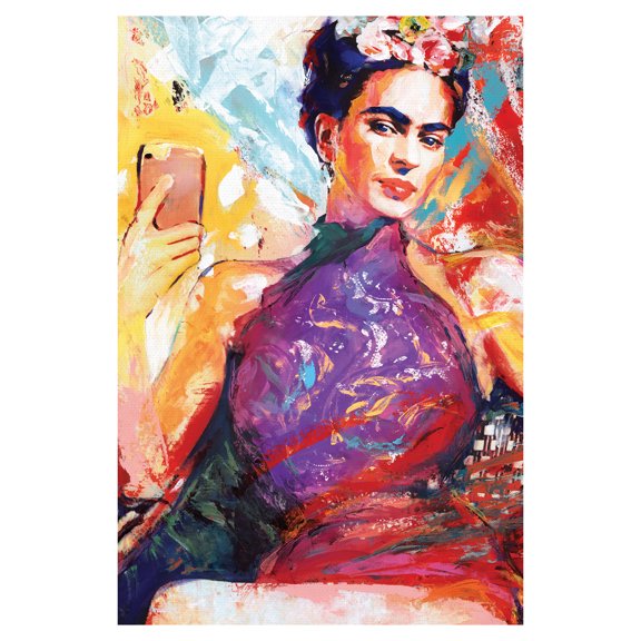Frida Selfie by Willowbrook Fine Art Canvas Art Print