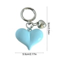 thumbnail image 3 of Dianli Gifts Heart Keychain Pendant Bag Charm Romantic Heart Shaped Metal Alloy Key Ring Purse Charm Valentine's Day Gift for Girlfriend Wife Anniversary Stocking Stuffer, 3 of 7