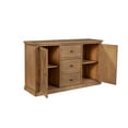 thumbnail image 3 of Tess 60 Inch Sideboard Buffet Cabinet Console, 3 Drawers, 2 Doors, Brown, 3 of 5