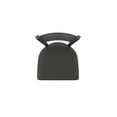 thumbnail image 3 of 410 Jackie 25" Swivel Counter Stool with Pewter Finish and Canter Iron Seat, 3 of 4