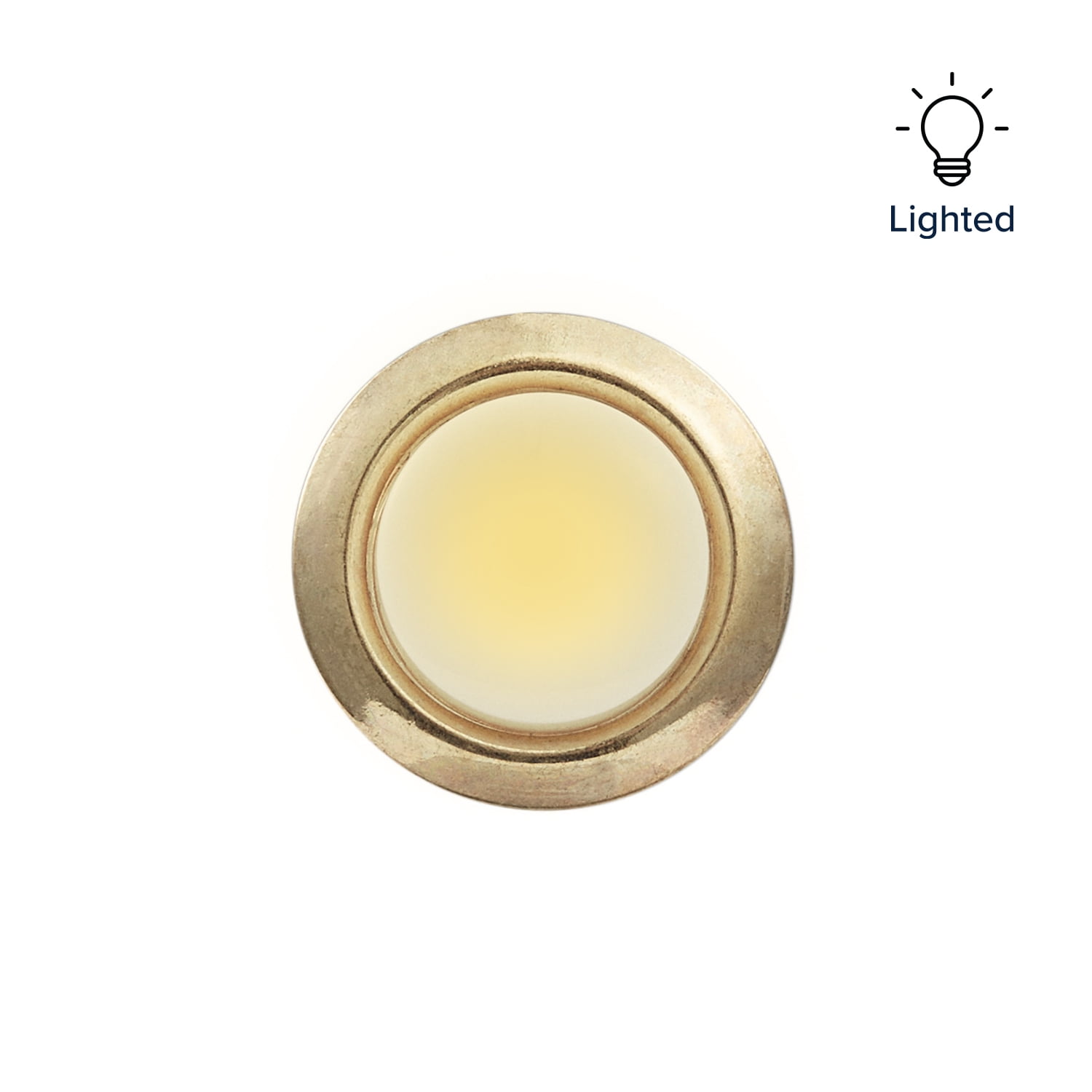 Heath Zenith Heath Zenith Gold Metal Wired Lighted Push Doorbell Button Accessory