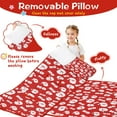 thumbnail image 3 of Red Christmas Santa Pattern Toddler Nap Mats for Kids Preschool,50"x20" Sleeping Mat Bag or Kids,Toddler Sleeping Bag,Toddler Nap Mat or Daycare, 3 of 6