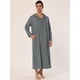thumbnail image 2 of Camisón de hombre Camisón de dormir largo Camisón con capucha Pijama de camisón gris S, 2 of 5