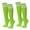 Bright Lime Green / White, variant on COUVER Womens 2 Striped Cotton Knee High Tube Socks Bright Lime Green White 2 Pairs (Womens)