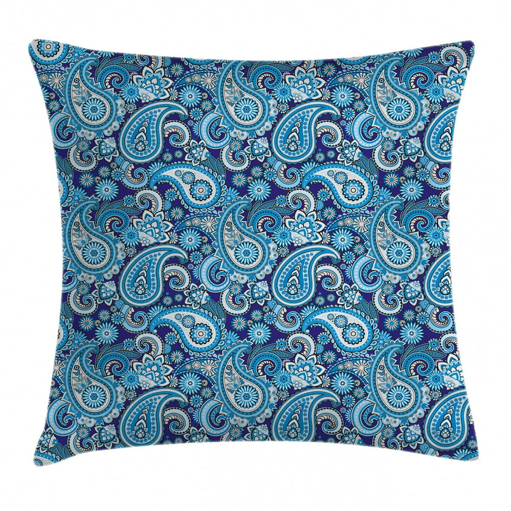 Paisley Decor Throw Pillow Cushion Cover, Traditional Asian Pattern