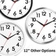 thumbnail image 4 of Reloj de pared AKCISOT, silencioso, funciona con pilas, 30 cm, plateado, 4 of 9