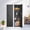 Black - Electronics, variant on 53.15" Wall Safe Between The Studs, Biometric Fingerprint Hidden Safe With Dual Alarm System And Silent Mode, Wall Gun Safe With 3 Adjustable Shelves And Magnetic Slot(fingerprint)
