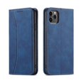 thumbnail image 2 of Funda de piel con textura de piel de becerro para iPhone 11 Pro Max, azul, 2 of 5
