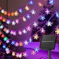 thumbnail image 2 of Luces solares LED de copo de nieve para exteriores, guirnalda de luces de hadas impermeable para fiesta de Navidad, guirnalda de jardín, guirnalda de Navidad, 2 of 4