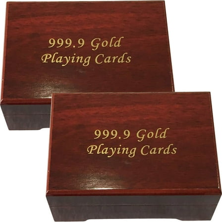 FRCOLOR  2 Pcs Wood Playing Card Cases Empty Poker Boxes Storage Man