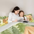 thumbnail image 5 of Manfei Cute Bear 7-Piece Twin Bedding,Camping Animal Print Bedding Comforter Set,Green,Light Gray Reversible, 5 of 7