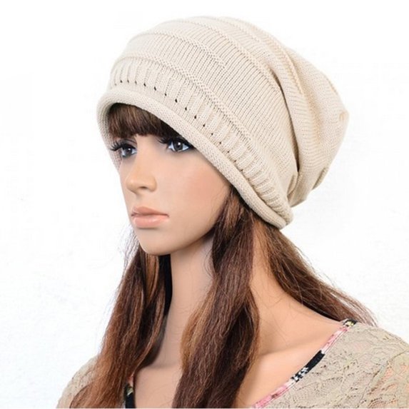 Ayyufe Women Men Winter Warm Baggy Beanie Knit Crochet Ski Cap Oversized Slouch Hat