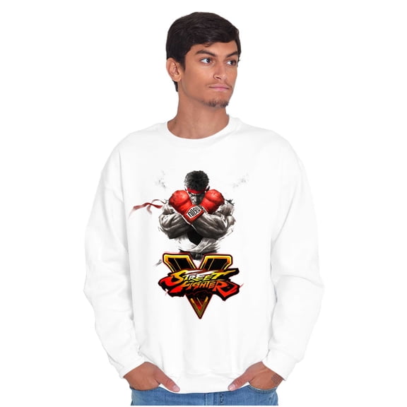 Street Fighter Ryu 90s Video Gamer Sweatshirt for Men or Women Brisco Brands M