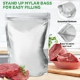 thumbnail image 4 of LotFancy Mylar Bags for Food Storage, 100 Pcs Resealable Foil Ziplock Bags, 3 Sizes (1 Gallon, 1 Quart, 0.5 Quart), 4 of 9