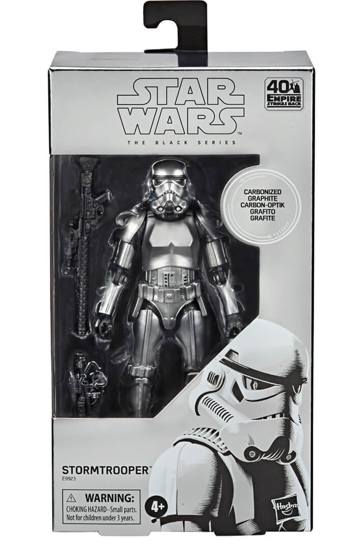 Star Wars The Black Series Carbonized Collection Stormtrooper Toy 6-Inch-Scale The Empire Strikes Back (NON-MINT PACKAGE)