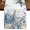 White Blue, variant on Blue Eucalyptus Coastal Short Table Runner 36 Inches Long,Beach Starfish Shell Nautical Cotton Linen Table Runners Dresser Scarves,Fabric Tabletop Scarf Furniture Cover for Home Dinner Party 13"x36"