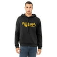 thumbnail image 2 of Daxton Adult Unisex Pullover USA Cities State Script Hoodie Fleece Sweatshirt, Pittsburgh Black Gold, S, 2 of 2