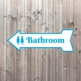 thumbnail image 5 of Arrow Shape Bathroom Right 12x4" Wall or Door Sign | Restrooms Signage, 5 of 7