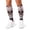 White, variant on 3D Printed Calf Compression Sleeves, 360 Seamless Leg Sleeves for Running, Cycling & Sports, One Size, Skull Pirate Print