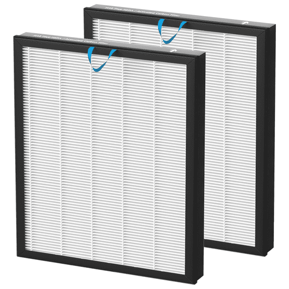 VIQTTA 2 Pack Vital 100S-RF Replacement Filter Compatible with LEVOIT Vital 100S & Vital 100S-P Air Purifier, 3-in-1 H13 True HEPA Filter with Activated Carbon Honeycomb Pre-Filter, White
