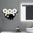 thumbnail image 1 of Uuiauoio Animals Toilet Paper Holder Funny Toilet Paper Holder Toilet Roll Holder Humorous Wall-Mounted Paper Roll Storage Rack Cute Bathroom Decor Creative Tissue Holder, 1 of 6