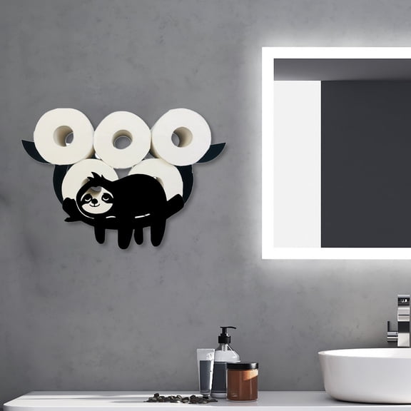 Uuiauoio Animals Toilet Paper Holder Funny Toilet Paper Holder Toilet Roll Holder Humorous Wall-Mounted Paper Roll Storage Rack Cute Bathroom Decor Creative Tissue Holder