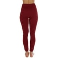 thumbnail image 7 of 2-Pack Women Fleece Lined Warm Full Length Legging Thermal leggings Pants One Size Plus 1X/2X/3X, 7 of 7