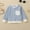 Light Blue, variant on Bnwani Long Sleeve Toddler Shirts Plain Crew Neck Casual Fashion Striped Pocket Tops 0-6 Months