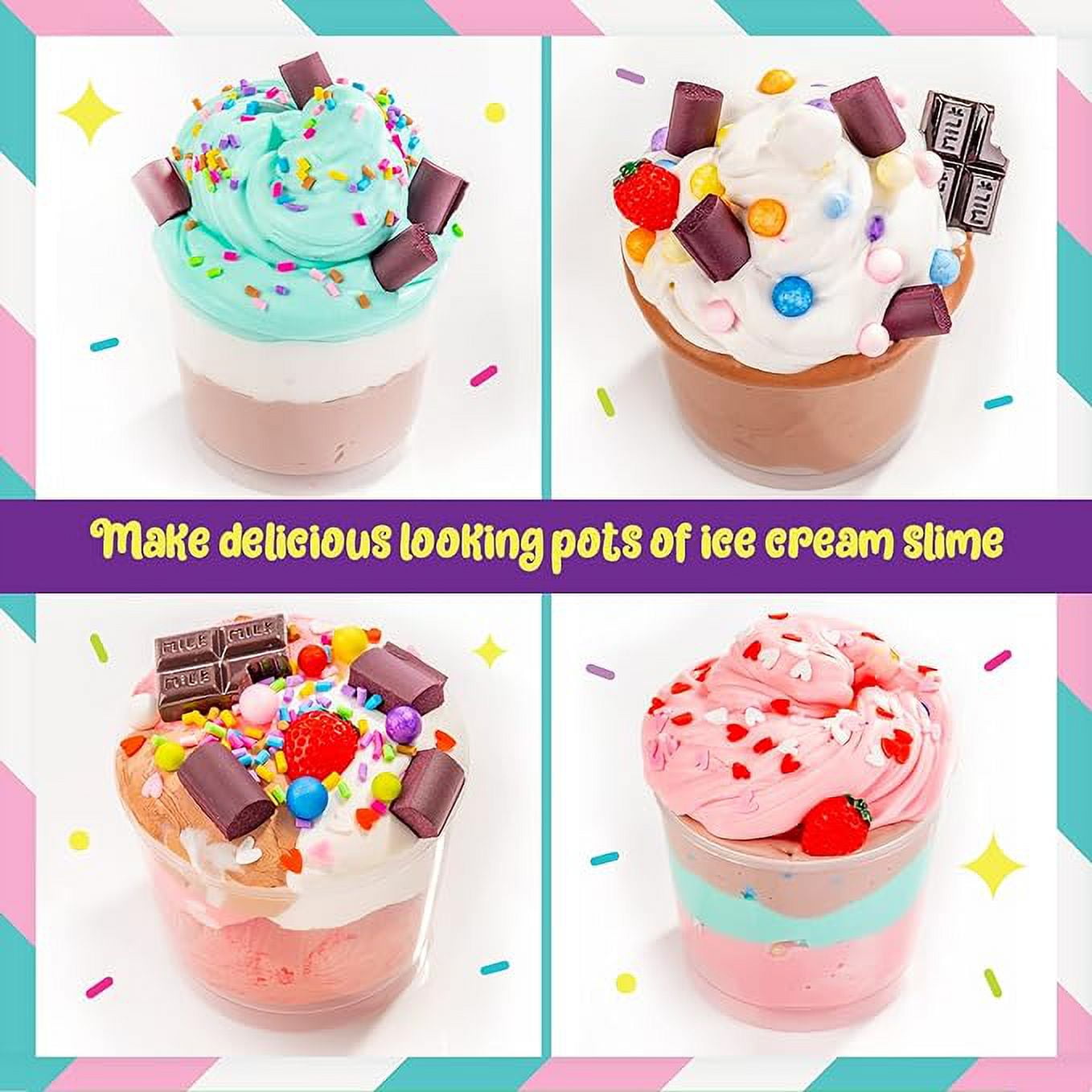 OS Ice Cream Ready Made Slime Play Shop Kit