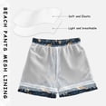 thumbnail image 3 of FORMRS Boys Swim Trunks Quick Dry Mesh Lining Beach Boardshorts, Sizes XS-XL, Blue Cartoon Owl Pattern, 3 of 6
