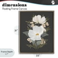 thumbnail image 4 of Stupell Industries Victorian Lace Cosmos Flowers Brown Floating Frame Canvas Art, 25 x 31, by House Fenway, 4 of 8
