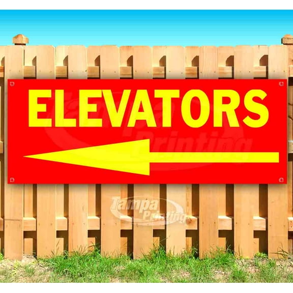 Elevators 13 oz Vinyl Banner With Metal Grommets