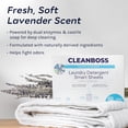 thumbnail image 2 of Láminas de detergente para ropa CleanBoss Smart 30, lavanda suave, 2 of 9