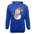 thumbnail image 4 of GuangCheng Mens Christmas,Snowman Printed,Hooded,Sweatshirts,Drawstring,Drop Shoulder,Thick,Warm Coats,Long Sleeve,Pullover,Hoodies, 4 of 5
