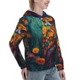 thumbnail image 6 of Honeii Colorful Owl Forest Pattern Womens Oversized Hoodies Long Sleeve Sweatshirts Pullover Fall Outfits with Pocket-XX-Large, 6 of 7