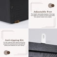 thumbnail image 6 of ChVans 73''H Armoire Wardrobe Closet with Sensor Light and 4 Drawers, Farmhouse Bedroom Armoire Cabinet with Hanging Rod, Wooden Wardrobe Cabinet with folding sliding barn door for Bedroom, 6 of 9