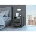 thumbnail image 5 of Eter Nightstand Two Drawers - Smokey Oak, 5 of 7
