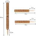thumbnail image 4 of Tótem de soporte para plantas, poste de musgo para plantas, diseño ajustable y altura personalizable, palo de madera maciza para una fácil instalación y fibra de coco natural para retención de, 4 of 6