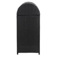 thumbnail image 3 of Safavieh Serapis Outdoor Patio Trash Bin - Black, 3 of 13