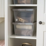 IRIS 14.5 Qt. Plastic Storage Bins with Lids, Stackable Storage Containers, Totes, 6 Pack
