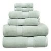 Hotel Style 6-Piece Egyptian Cotton Bath Towel Set, Soft Sea