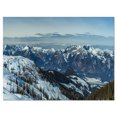 thumbnail image 2 of White Ski Slope Panoramic View - Landscape Artwork Canvas, 2 of 3