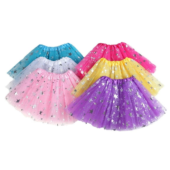 AKAFMK Baby Girl's Rainbows Tutu Skirt,Tulle Princess Ballet Dress,Toddler Kids Girls Baby Skirt Tulle Paillette Skirt Outfits Costume