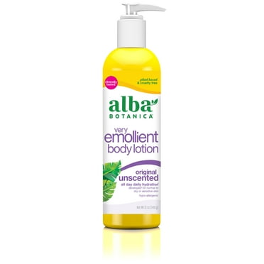 Alba Botanica Very Emollient Body Lotion, Original, Unscented, 12 oz.