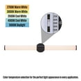 thumbnail image 4 of Westinghouse Lighting Clarksboro One Light 35 Watt LED Indoor Wall Fixture with Color Temperature Selection, Matte Black Finish, Frosted Acrylic Shade, 4 of 7