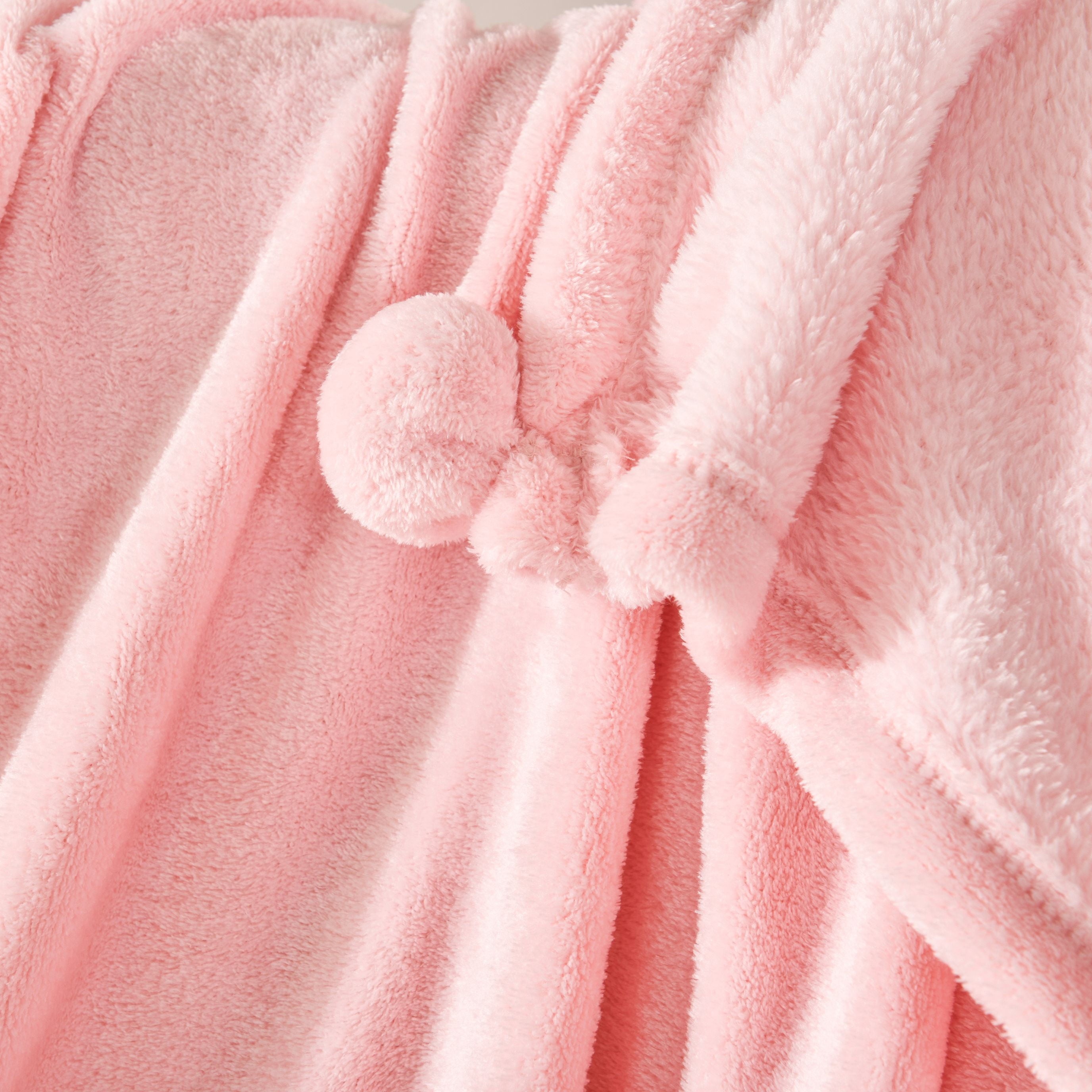 Mainstays Ms Pom Throw Coral Whisper, 50"x70"