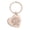 TX0082钥匙扣玫瑰金, variant on Stainless Steel Keyring Teacher's Day Gift with Engraved Heart Design Teacher Commemorative Gift Metal Keyring