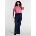 thumbnail image 2 of Terra & Sky Women's Plus Size V Neck Tee with Short Sleeves, Size 0X-5X, 2 of 5
