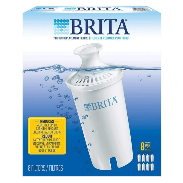 BRITA Water pitcher Replacement Filters (8 Pack) 